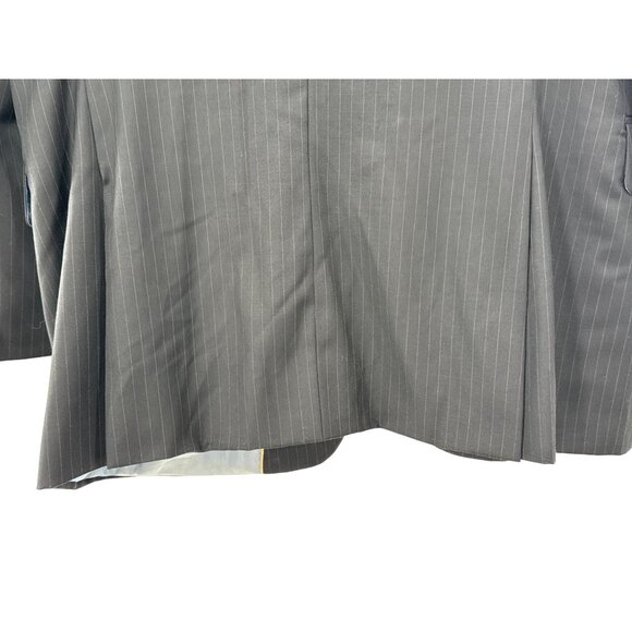 Giorgio Cosani Mens Black Pinstripe Suit Jacket 3-Button Blazer 42R - Picture 5 of 10